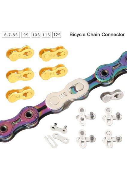 Net Stil Hızlı Bisiklet Zincir Bağlantı Konnektörü Master Linkler Zincir Ekleri Magic Tokalar Mtb Bisiklet Aksesuarları (Yurt Dışından) fiyatları