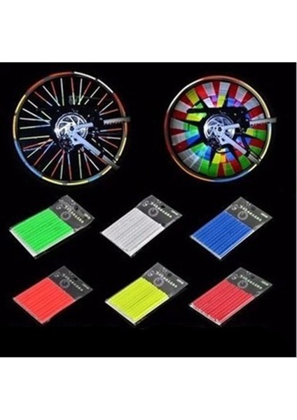 No.4 Stili Bisiklet Işığı Dağ Bisikleti Sürme Tekerlek Jant Konuş Şerit Reflektör Bisiklet Işığı (Yurt Dışından) indirimleri