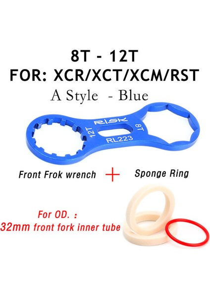 Stil A ve 32 mm Set Stili Risk Alüminyum Bisiklet Ön Çatal Onarım Aracı Sr Suntour Xcrxctxcmrst Mtb Bisiklet Ön Çatal Kapağı Anahtarı Montaj Aracı (Yurt Dışından)