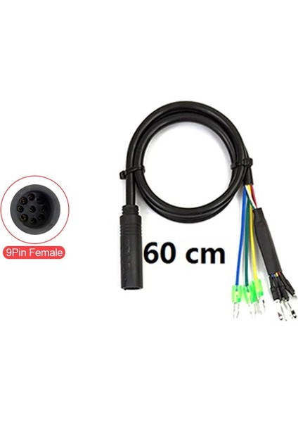 Elektrikli Bisiklet 60CM Dişi Uzatma Motor Kablosu Motor Adaptörü Hall Konnektör Hall Sensör Ase Pozisyon Parçaları (Yurt Dışından)