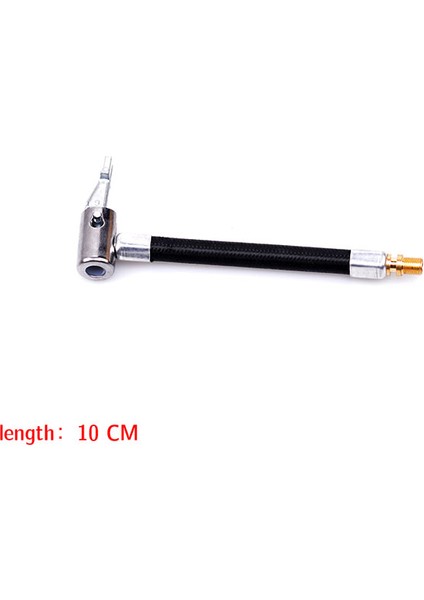 Uzunluk 10CM Tarzı Şişme Pompa Uzatma Araba Pompa Adaptörü Otomatik Kompresör Lastik Montaj Kiti Hava Chuck Inflator Hava Pompası Valf Klipsi Kelepçe Adaptörü (Yurt Dışından)