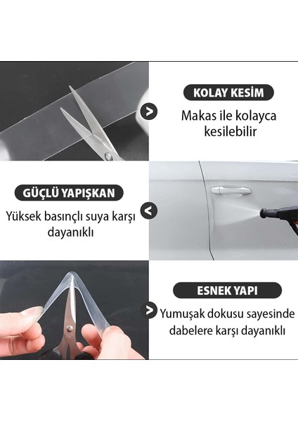 Araç Kapı Eşik Kaput Çizik Önleyici Şeffaf Koruma Folyosu - Ragle Hediyeli fiyatları