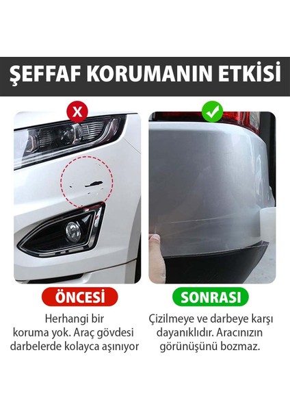 Araç Kapı Eşik Kaput Çizik Önleyici Şeffaf Koruma Folyosu - Ragle Hediyeli fırsatları