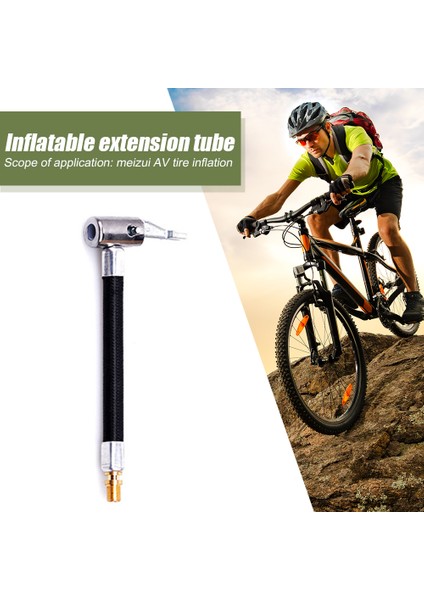 60CM Tarzı Motosiklet Bisiklet Lastik Şişirme Hortumu Hızlı Bağlantı Nozulu Mtb Bisiklet Şişirilebilir Hava Pompası Uzatma Tüp Adaptörü (Yurt Dışından) fırsatları