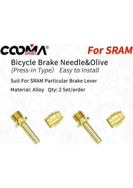 2 Stilinde Basın Sram Db, Level, Guide, G2, Code, Xx Için Hidrolik Fren Zeytinyağı Iğnesi, Hortum Barb Sıkma Bağlantısı Seti (Yurt Dışından)