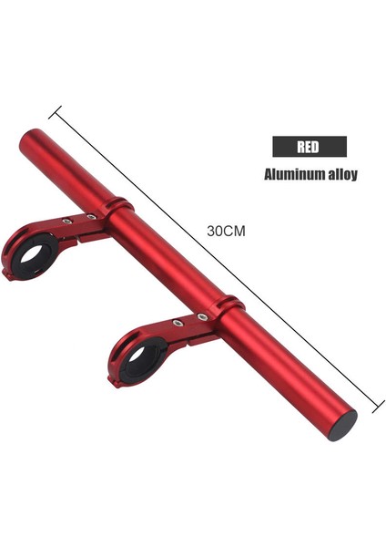 30CM B Tarzı Bisiklet Direksiyon Uzatma Işık Tutucu Tutamak Uzatma Boynuz Yükseltici Adaptör Uzatma Alaşım Fiber Stand (Yurt Dışından)