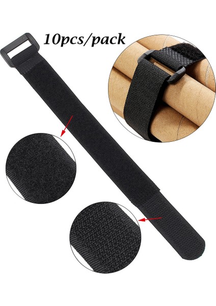 Type2 Siyah Tarzı Naylon Ters Toka Kanca Döngü Şerit Kabloları Bağlama Kendinden Yapışkanlı Hızlı Sıkıştırıcı Bant Tel Düzenleyici Kablolar Toka Tel (Yurt Dışından)