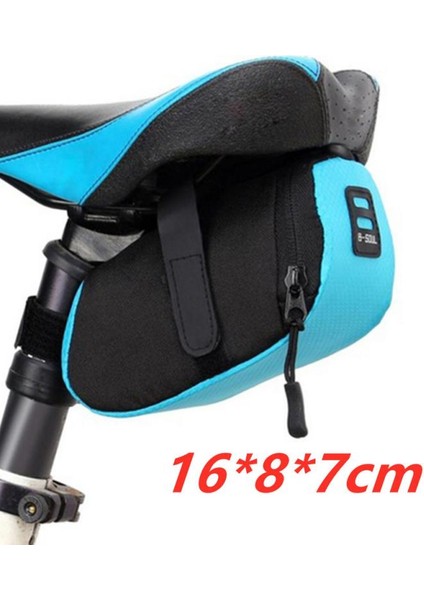 D03 16X8X7CM Stili Naylon Bisiklet Koltuk Çantası Su Geçirmez Mtb Dağ Yol Bisikleti Koltuk Saklama Arka Araç Çantası Koltuk Bisiklet Aksesuarları (Yurt Dışından)