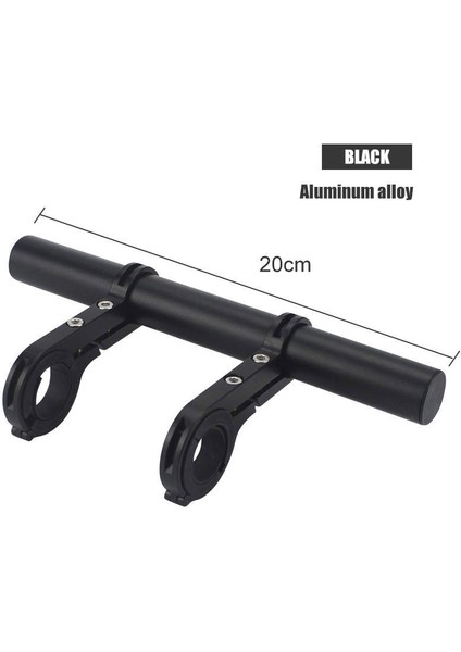 20CM C Tarzı Bisiklet Direksiyon Uzatma Işık Tutucu Tutamak Uzatma Boynuz Yükseltici Adaptör Uzatma Alaşım Fiber Stand (Yurt Dışından)