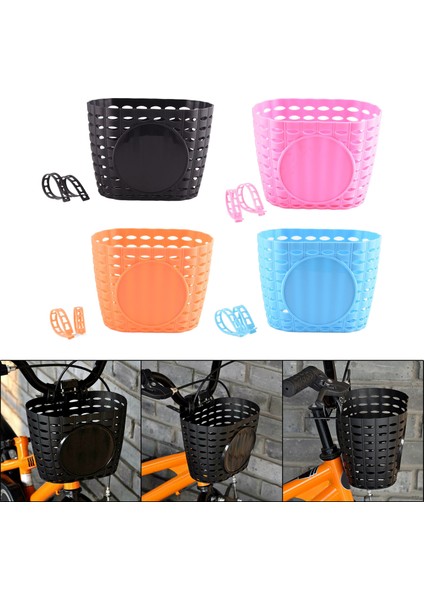 Mavi2 Tarzı Bisiklet Sepeti Boş Çocuk Bisikleti Üç Tekerlekli Scooter Depolama Ön Direksiyon Plastik Taşıyıcı Bisiklet Çocuklar Sürme Alışveriş (Yurt Dışından)