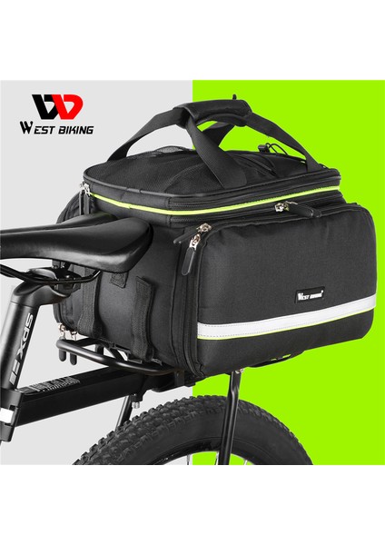 Siyah Stil Büyük Kapasiteli Su Geçirmez Bisiklet Bagajı Mtb Yol Bisikleti Taşıyıcı Çanta Arka Raf Seyahat Bagaj Taşıyıcı Koltuk Çift Çanta (Yurt Dışından) fiyatları