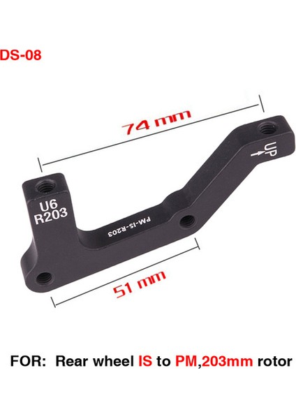 ZT18-8 Tarzı 1 Adet Dağ Bisikleti Disk Fren Dönüştürücü Hafif Braket Is Pm Ab Den Pm A'ya Disk Fren Montaj Adaptörü (Yurt Dışından)