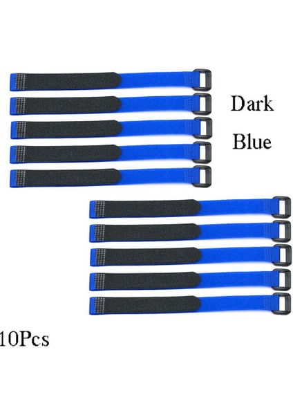 Koyu Mavi Tarzı Yeniden Kullanılabilir Hızlı Bağlama Bisiklet Bağı Naylon Kanca & Döngü Dayanıklı Çok (Yurt Dışından)