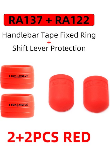 1 Takım Kırmızı Tarzı 2 Adet Risk Silikon Bisiklet Direksiyon Bandı Takma Fişi Sabit Halka Yol Bisikleti Vites Kolu Koruma Kapağı Kaymaz Bisiklet Aksesuarları (Yurt Dışından)