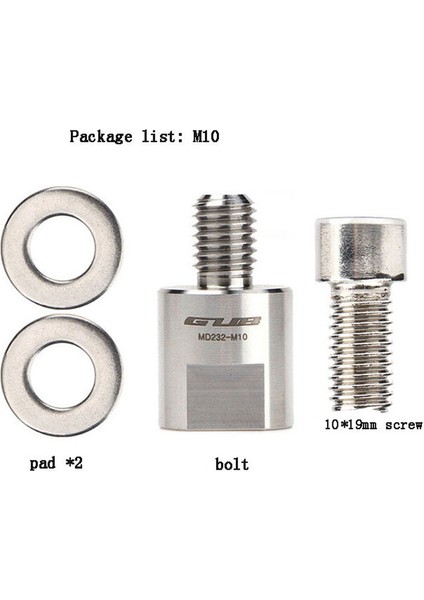 M10 Tarzı Gub 1 Parça Bisiklet Ayna Adaptörü Evrensel Motosiklet Bisiklet Arka Görüş Aynası Adaptörü Civata Çelik Metal (Yurt Dışından)