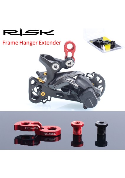 1 Takım Siyah Tarzı Rısk Arka Aktarıcı Askı Uzatma Kiti Bisiklet Kuyruk Kanca Uzatma Alüminyum Bisiklet Aktarıcı Adaptörü Bisiklet Parçaları (Yurt Dışından) fırsatları