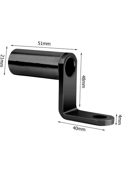 Kısa Stil Motosiklet Bisiklet Telefon Tutucu Direksiyon Uzatma Standı Bisiklet Telefon Standı Arka Görüş Aynası Adaptör Montaj Uzatma Braketi (Yurt Dışından)