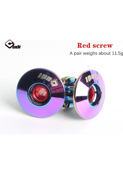 Kırmızı Stili Tak Odı Bisiklet Gidon Bandı Elektrokaplamalı Renkli Fişli Ultralight Yüksek Performans Yol Bisikleti Gidon Bantları Bisiklet Aksesuarları (Yurt Dışından)