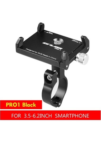 Pro1 Siyah Tarzı Gub Pro2 -2 Alüminyum Alaşımlı Bisiklet Telefon Tutucu Akıllı Telefon Ayarlanabilir Evrensel Destek Gps Navigasyon Telefon Standı (Yurt Dışından)
