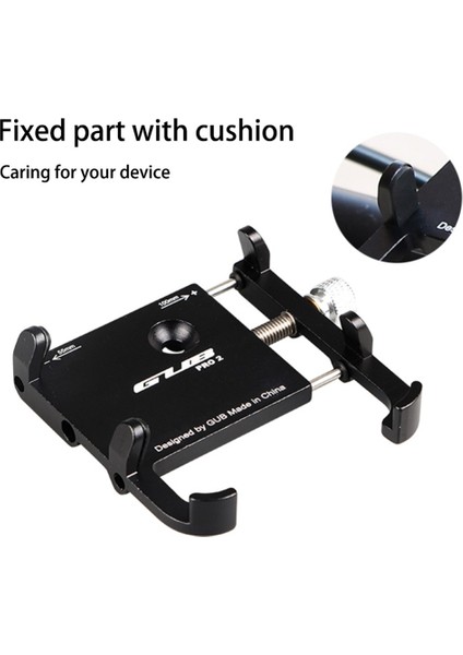 Pro1 Siyah Tarzı Gub Pro2 -2 Alüminyum Alaşımlı Bisiklet Telefon Tutucu Akıllı Telefon Ayarlanabilir Evrensel Destek Gps Navigasyon Telefon Standı (Yurt Dışından) indirimleri