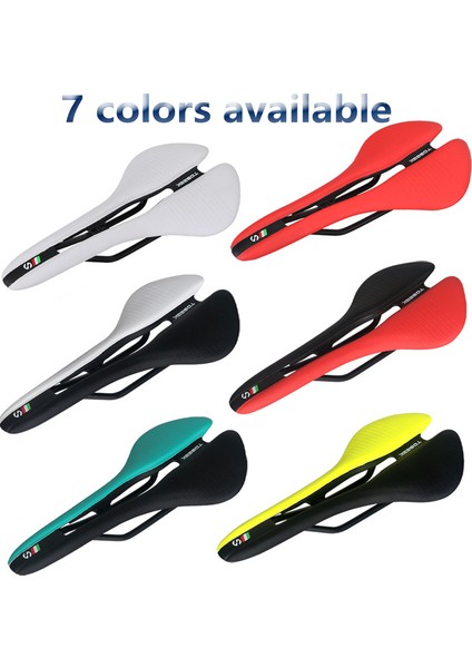 Siyah Stil Toseek Mtb Yol Bisikleti Koltuğu Ultrahafif 185G Yarış Koltuğu Hollow Ergonomik Tasarım Cr-Mo Koltuk Rayı Bisiklet Parçaları 7 Renk (Yurt Dışından) modelleri