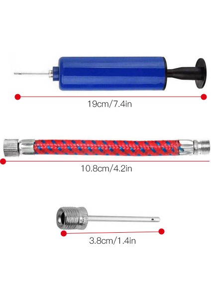 10 Adet Set Stili Esnek Hortumlu Voleybol Futbol Basketbol Iğne ve El Hava Pompası ile Dayanıklı Balon Top Şişirme Aleti Taşınabilir (Yurt Dışından) fiyatları
