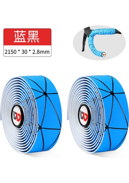 Mavi Stil Renkli Çizgi Bağlama Pu Kaymaz Sürüş Tutacağı ile Yol Araba Yarışı Kolu ve Sürüş Aksesuarları (Yurt Dışından)