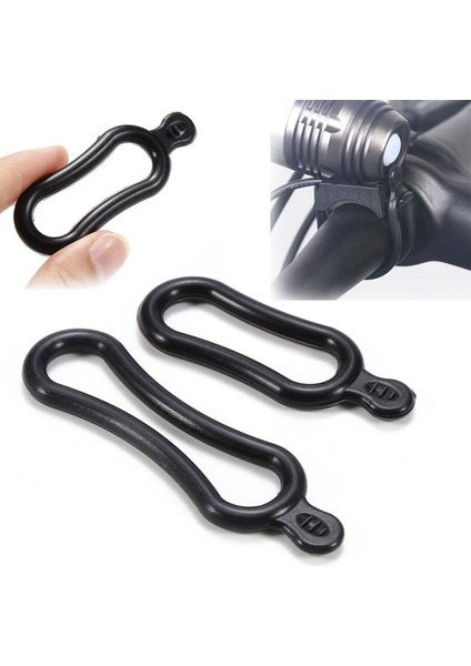 1 Takım Stili LED Kafa Lambası Bisiklet Işığı Için Silikon Toka Lastik Bandı Halka Bisiklet Işık Montajı Bisiklet Elastik Halka (Yurt Dışından) fiyatları