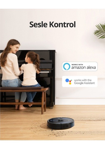 Robovac L35 Hybrid+ Islak Kuru Moplu Istasyonlu Akıllı Robot Süpürge - T2182 (Anker Türkiye Ga