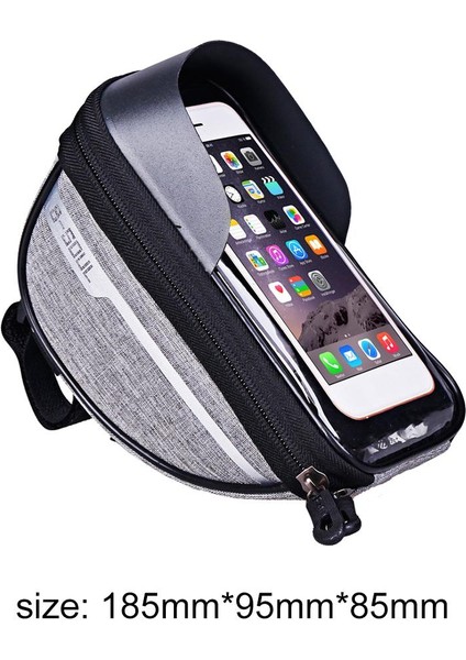 No.4 Stili Bisiklet Ön Çerçeve Dokunmatik Ekran Su Geçirmez Telefon Çantası Mtb Üst Boru Çantası Yağmur Geçirmez Akıllı Telefon Gps Dokunmatik Ekran Kılıf Tutucu (Yurt Dışından)