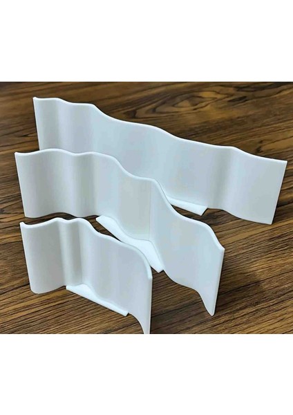 Akvaryum Zemin Bölücü , Su Altı Peyzaj 2 Renk Seçeneği 3 Lü Set 16-12-8 cm Yukseklik 5 cm fiyatları