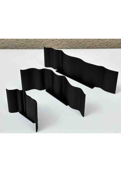 Akvaryum Zemin Bölücü , Su Altı Peyzaj 2 Renk Seçeneği 3 Lü Set 16-12-8 cm Yukseklik 5 cm modelleri