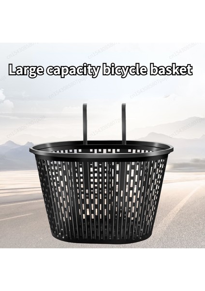 Siyah S Tarzı Büyük Kapasiteli Bisiklet Sepeti Dağ Bisikleti Katlanabilir Bisiklet Sepeti Bisiklet Askı Sepeti Ön Sepet Bisiklet Aksesuarları (Yurt Dışından)