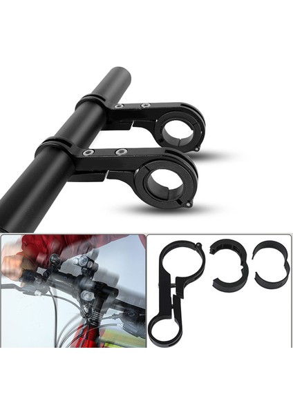 20CM Karbon Siyahı Tarzı Bisiklet Direksiyon Uzatma Uzantısı Karbon Fiber Braket Alüminyum Alaşım Kelepçe Bisiklet Hız Ölçer Far Işık Lamba Tutucu (Yurt Dışından) indirimleri