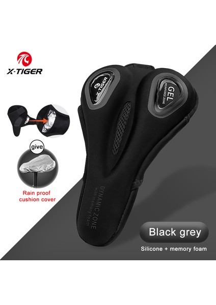 X-AZT-0301 Tarzı X-Tıger Bisiklet Koltuk Kılıfı 3D Silikon Sünger Bisiklet Koltuk Yastığı Nefes Alabilen Yumuşak Kalınlaştırılmış Mtb Bisiklet Koltuğu Bisiklet Aksesuarları (Yurt Dışından)