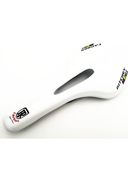 Turuncu Tarzı 2019 Yeni Pu + Karbon Fiber Sele Yol Mtb Dağ Bisikleti Bisiklet Sele Erkek Bisikletçi Trail Konfor Yarış Koltuğu Kırmızı Beyaz (Yurt Dışından)