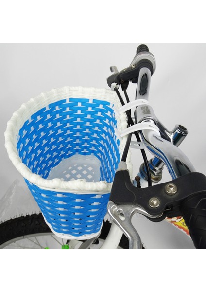 No.2 Tarzı Çocuk Bisiklet Sepetleri El Örgüsü Bisiklet Sepeti Bisiklet Ön Direksiyon Tutacağı Süsler Fişek Çantası Tutucular Kızlar Bisiklet Püsküller Kurdeleler (Yurt Dışından) fırsatları