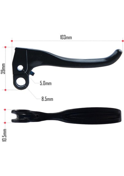 103MM Tarzı Xod Kolu Onarım Parçaları Bisiklet Dağ E-Bisiklet Elektrikli Scooter Mtb Hidrolik Fren Aksesuarları Alüminyum Alaşımlı (Yurt Dışından)