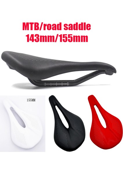 NO.143 Tarzı 2019 Yeni Pu + Karbon Fiber Sele Yol Mtb Dağ Bisikleti Bisiklet Sele Erkek Bisikletçi Trail Konfor Yarış Koltuğu Kırmızı Beyaz (Yurt Dışından) fırsatları