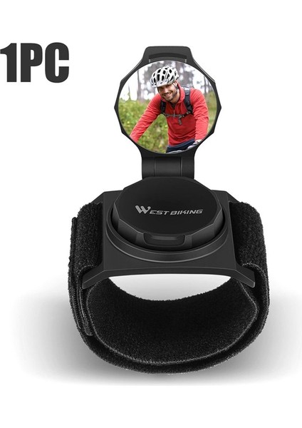 Turuncu Tarzı Bisiklet Arka Yansıtıcı Bisiklet Bilek Bandı Bisiklet Bilek Aynası Bisiklet Arka Görüş Aynası Döner Konveks Geri Yansıtıcı (Yurt Dışından)