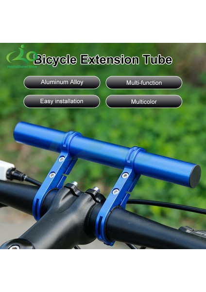 Siyah 20CM Tarzı Karbon Tüp Bisiklet Direksiyon Uzatıcı Çift Kelepçe Alaşım Braket Direksiyon Uzatma Bisiklet Işık Gps Bilgisayar Çerçeve Işık Klipsi (Yurt Dışından)