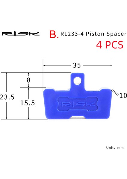 B Tarzı 4 Adet Tarzı Risk Mtb Bisiklet Hidrolik Disk Fren Balataları Spacer Içerir Bisiklet Fren Kaliper Balata Yıkayıcı Dağ Disk Fren Piston Tutucu Aracı (Yurt Dışından)