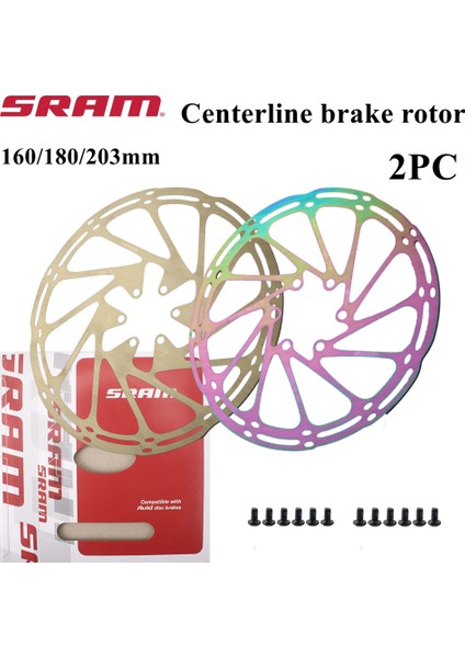 160MM Altın Tarzı Sram Centerline Disk Fren Rotor Paslanmaz Çelik Hidrolik Fren Diski Mtb Yol Bisikleti Elektrikli Scooter Parçaları (Yurt Dışından)