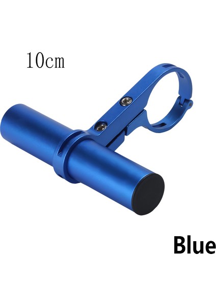Mavi 10CM Tarzı 1 Adet Alüminyum Alaşım Bisiklet Direksiyon Uzatıcısı Moda Çift Tüp Braketi Lamba Montaj Bisiklet Ekstra Depolama Alanı Aksesuarları (Yurt Dışından)