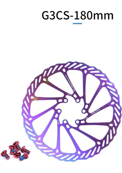 G3 180MM Stili Jederlo 6 Cıvatalı Bisiklet Disk Fren Rotoru Renkli Disk Kaset Bisiklet Fren Pedleri Mtb Dağ Bisikleti Için (Yurt Dışından)