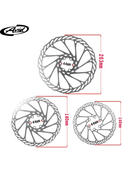 G3 Bir 203 mm Stili 1 Parça Avıd G3 Bisiklet Rotorları Dağ Bisikleti Yol Mtb Disk Fren Rotoru Vida ile Hidrolik Disk Fren Aracı (Yurt Dışından)