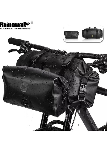 Yalnızca Küçük Çanta 4l-1 Stili Rhinowalk Bisiklet Çantası Su Geçirmez Büyük Kapasiteli Direksiyon Çantası -Parça Ön Tüp Bisiklet Çantası Mtb Çerçeve Bagaj Bisiklet Aksesuarları (Yurt Dışından) modelleri