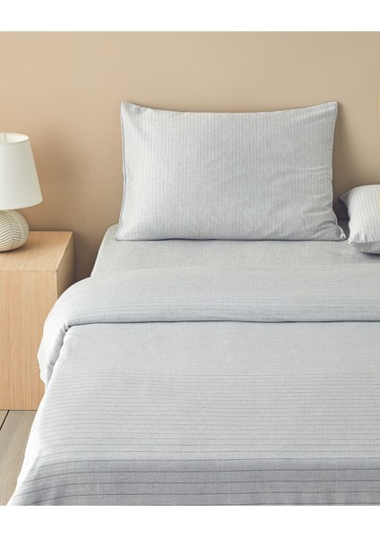 Elegant Ipliği Boyalı King Size Nevresim Takımı Gümüş fiyatları