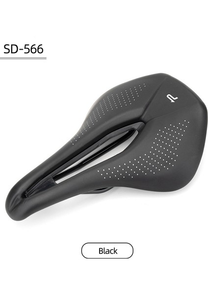 SD-566 Siyah Tarzı Promend Bisiklet Sele Koltuğu Dağ Yol Bisikleti Seleleri Pu Genişletilmiş Nefes Alabilen Yarışma Yumuşak Koltuk Yastığı Kısa Burunlu Saddle Mats (Yurt Dışından)