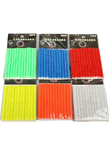 Yeşil Tarzı Yansıtıcı Güvenlik Uyarı Işığı Reflektör Reflektif Boru Emniyet Tekerlek Jant Diken Klipsi Bisiklet Aksesuarı (Yurt Dışından) modelleri